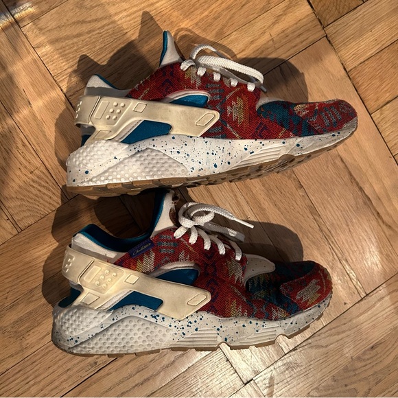 NIKEiD Aztec Tribal Red Print Pendleton AIR HUARACHE US Men’s 9 - Picture 6 of 9